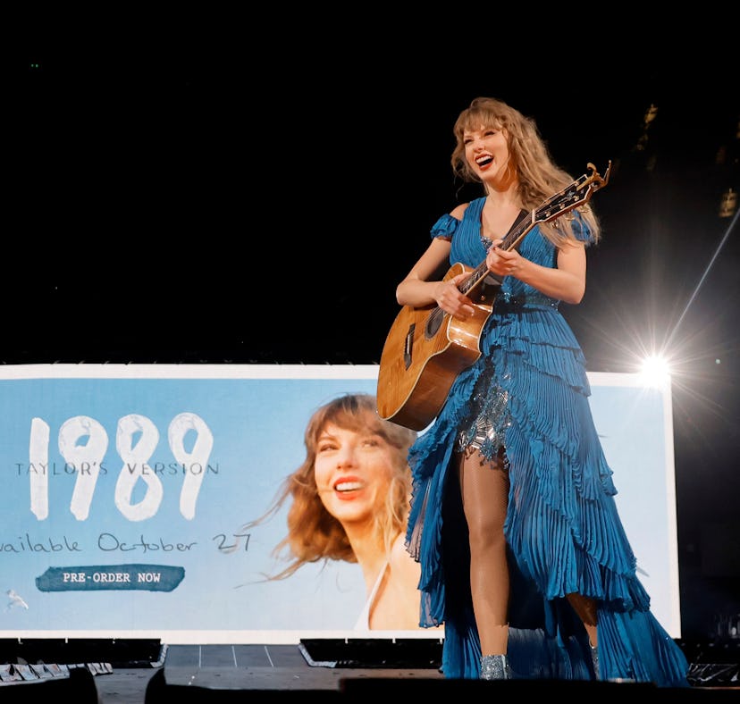 INGLEWOOD, CALIFORNIA - AUGUST 09: EDITORIAL USE ONLY. Taylor Swift performs onstage during "Taylor ...