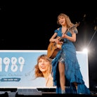 INGLEWOOD, CALIFORNIA - AUGUST 09: EDITORIAL USE ONLY. Taylor Swift performs onstage during "Taylor ...