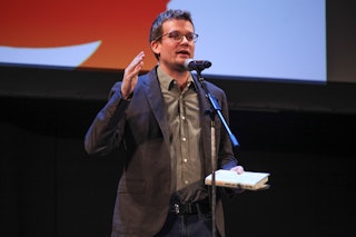 SAN FRANCISCO, CA - OCTOBER 31:  Author John Green speaks onstage at the Curran Theatre as part of t...