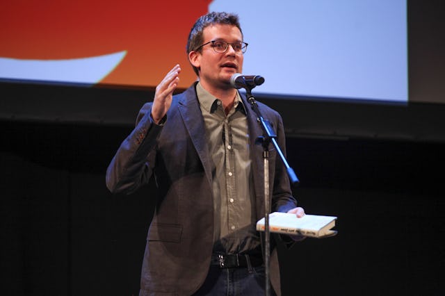 SAN FRANCISCO, CA - OCTOBER 31: Author John Green speaks onstage at the Curran Theatre as part of t...