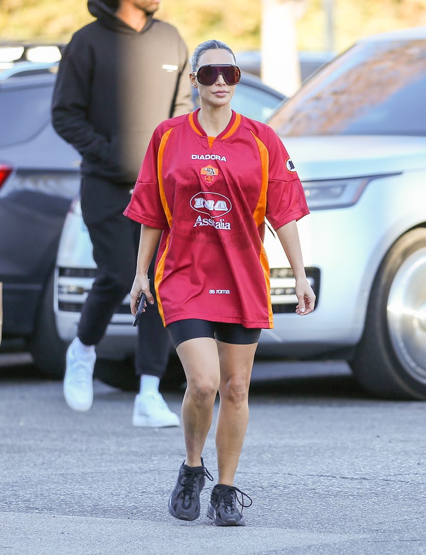 LOS ANGELES, CA - JANUARY 27: Kim Kardashian is seen on January 27, 2023 in Los Angeles, California....