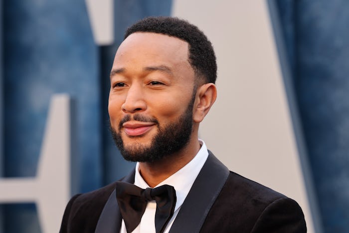 BEVERLY HILLS, CALIFORNIA - MARCH 12: John Legend attends the 2023 Vanity Fair Oscar Party Hosted By...