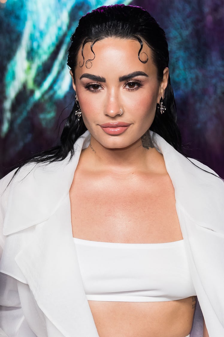 MIAMI, FLORIDA - MARCH 15: Demi Lovato attends the Boss Spring/Summer 2023 Miami Runway Show at One ...