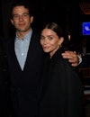 Louis Eisner and Ashley Olsen at an event. They just welcomed a baby boy, named Otto