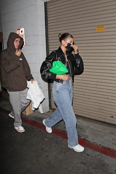 Hailey Bieber Is First Out Of The Gate With Bottega's New Point Bag