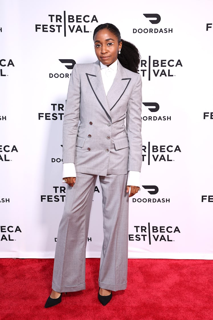 Ayo Edebiri attends "The Bear" premiere during the 2022 Tribeca Festival at SVA Theater on June 12, ...