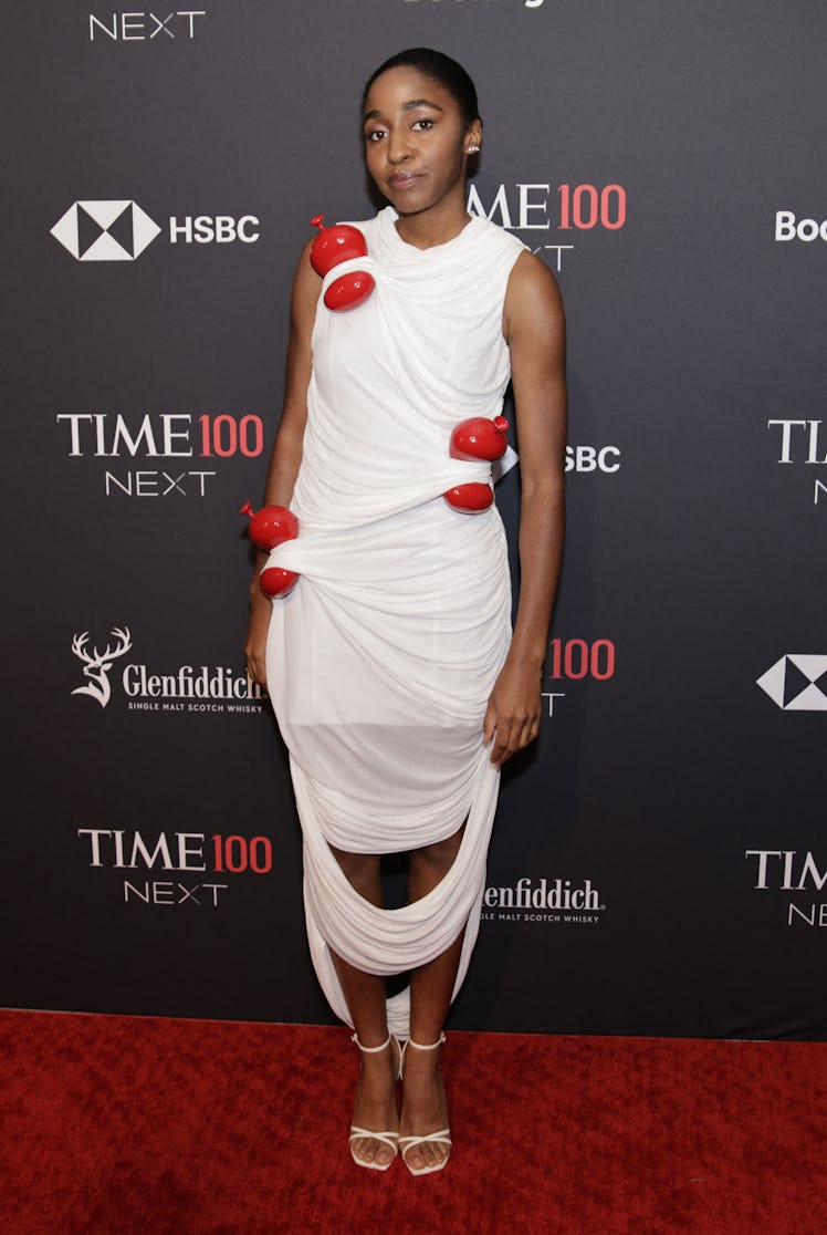 Ayo Edebiri attends Time 100 Next gala in New York, October 25, 2022.