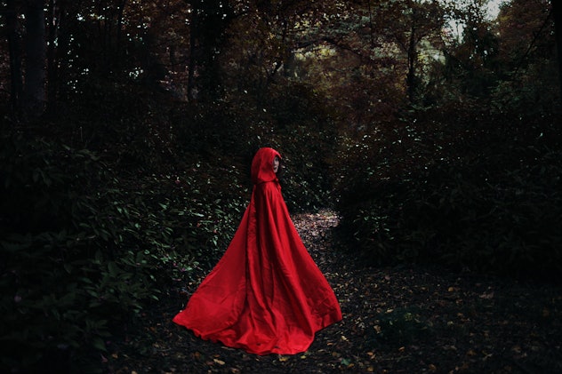 little red riding hood in red cape is a good last minute <a href=