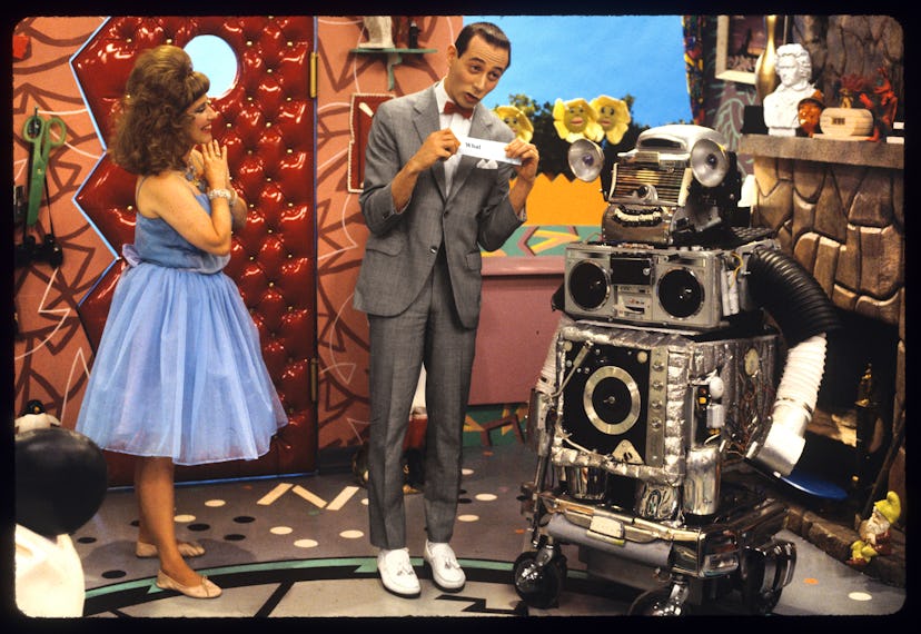 Publicity still from 'Pee Wee's Playhouse' (CBS), a children's television show starring Paul Reubens...