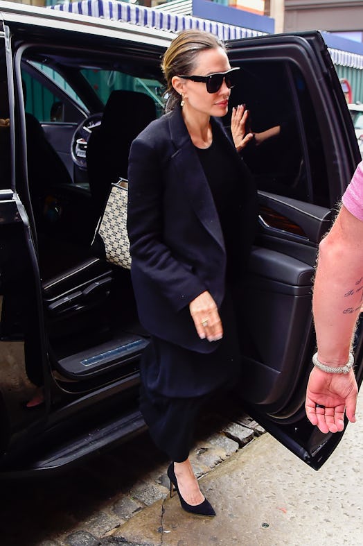Angelina Jolie is seen on August 17, 2023 in New York City.