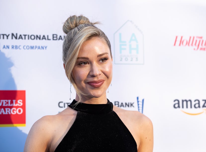 WEST HOLLYWOOD, CALIFORNIA - APRIL 20: Television personality Gabby Windey attends the 2023 LA Famil...