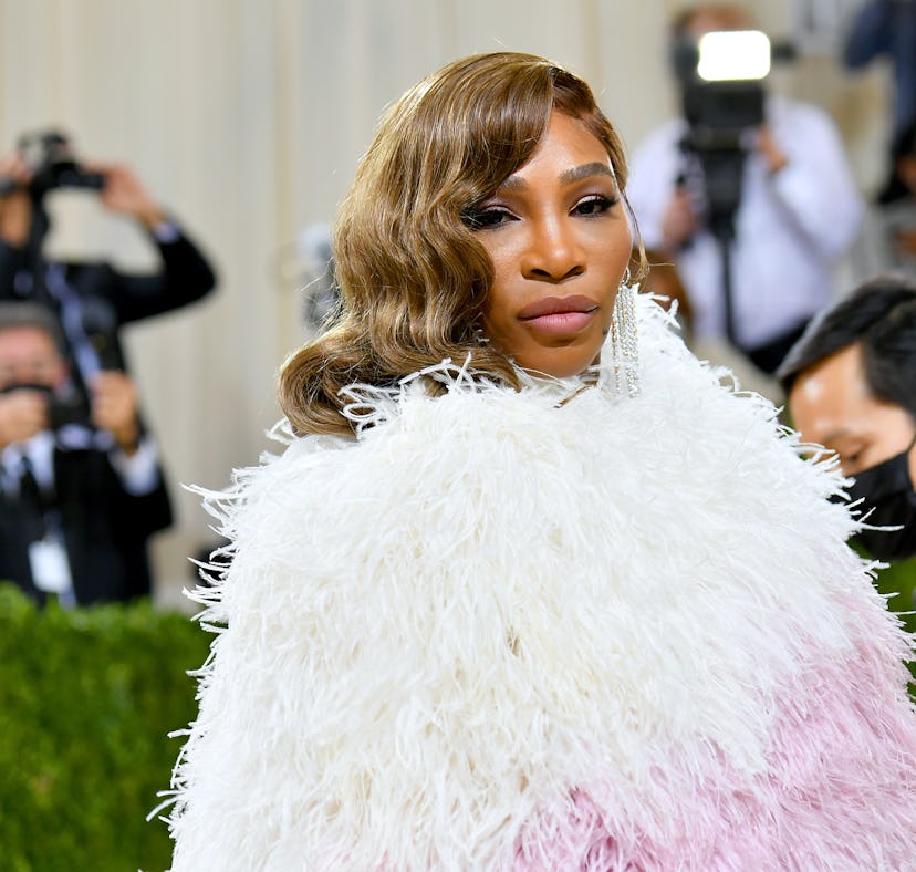 NEW YORK, NEW YORK - SEPTEMBER 13: Serena Williams attends The 2021 Met Gala Celebrating In America:...