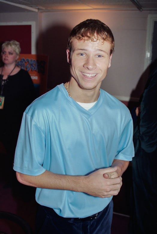 Brian Littrell of Backstreet Boys, Wembley Arena, London, 26th June 1997. (Photo by JMEnternational/...