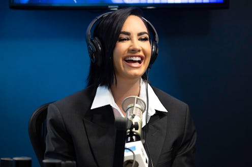 NEW YORK, NEW YORK - JUNE 14: Demi Lovato visits SiriusXM Studios on June 14, 2023 in New York City....