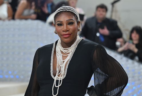 US tennis player Serena Williams arrives for the 2023 Met Gala at the Metropolitan Museum of Art on ...