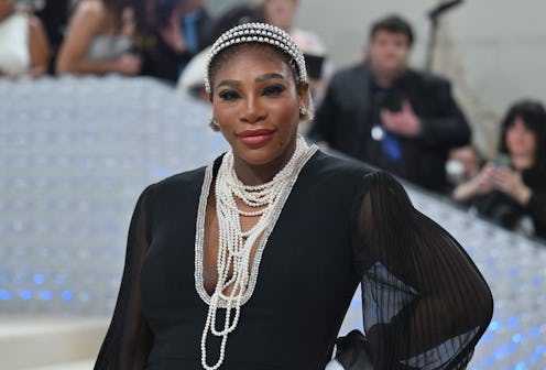US tennis player Serena Williams arrives for the 2023 Met Gala at the Metropolitan Museum of Art on ...