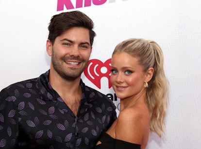 CARSON, CALIFORNIA - JUNE 04: (L-R) Dylan Barbour and Hannah Godwin attend the 2022 iHeartRadio Wang...