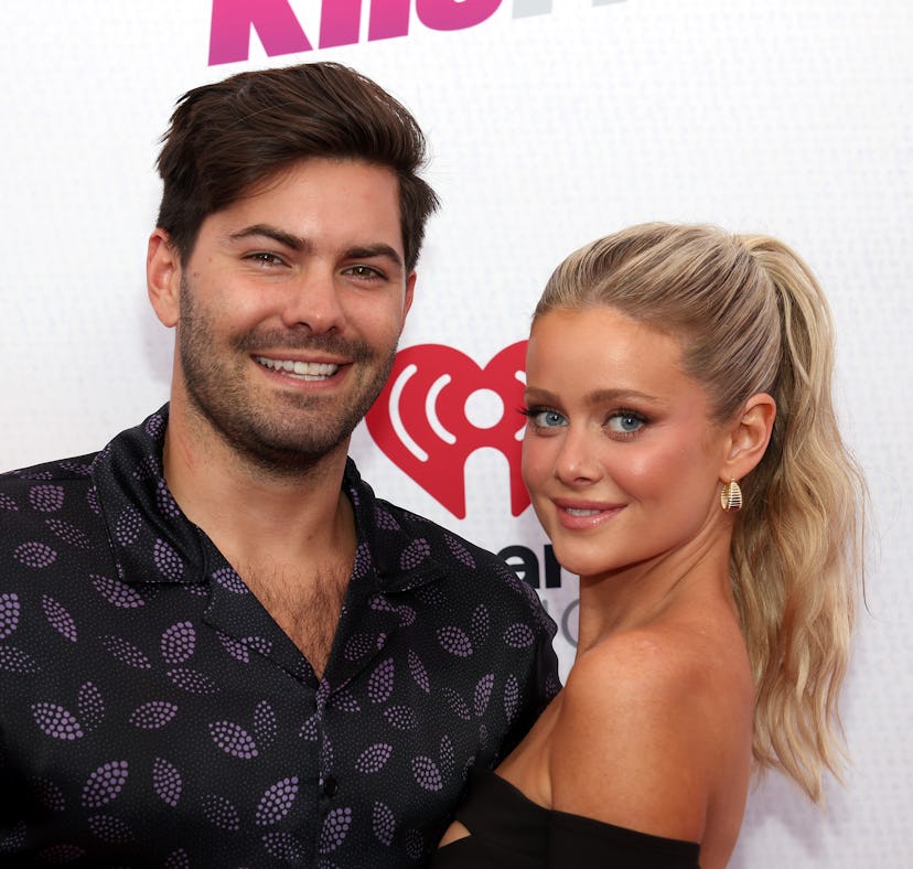 CARSON, CALIFORNIA - JUNE 04: (L-R) Dylan Barbour and Hannah Godwin attend the 2022 iHeartRadio Wang...