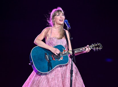 DENVER, COLORADO - JULY 14: EDITORIAL USE ONLY Taylor Swift performs onstage during "Taylor Swift | ...