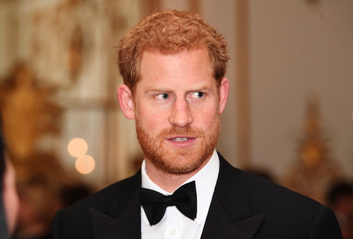 LONDON, ENGLAND - OCTOBER 11: Prince Harry attends 100 Women in Finance Gala Dinner in aid of Wellc...