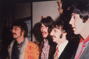 British pop group the Beatles, (from left to right), John, George, Ringo and Paul, circa 1967. (Phot...