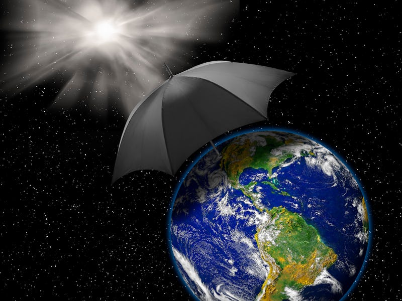 Geoengineering, conceptual illustration