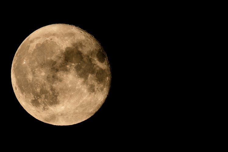 TURIN, ITALY - AUGUST 02: The Sturgeon Super Moon is seen on August 2, 2023 in Turin, Italy. This is...