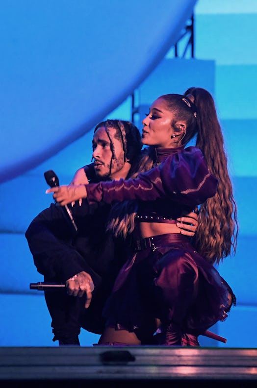 Ariana Grande performs with Mikey Foster of Social House