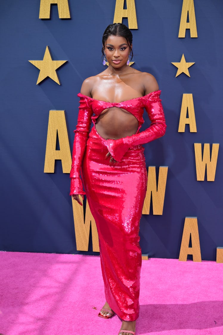 CoCo Jones arrives to the 2023 BET Awards at Microsoft Theater on June 25, 2023.