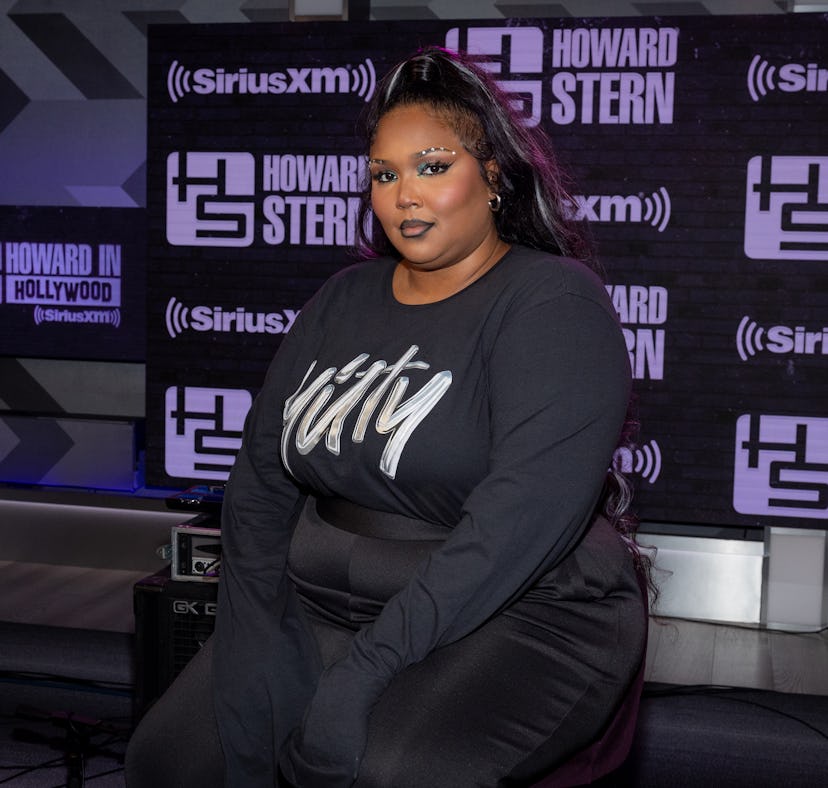 LOS ANGELES, CALIFORNIA - DECEMBER 12: Lizzo visits SiriusXM's 'The Howard Stern Show' at SiriusXM S...