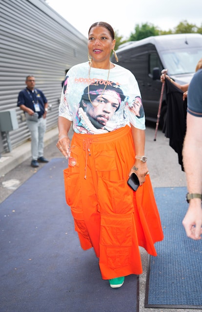 NEW YORK, NEW YORK - AUGUST 29: Queen Latifah is seen at the 2023 US Open Tennis Tournament on Augus...