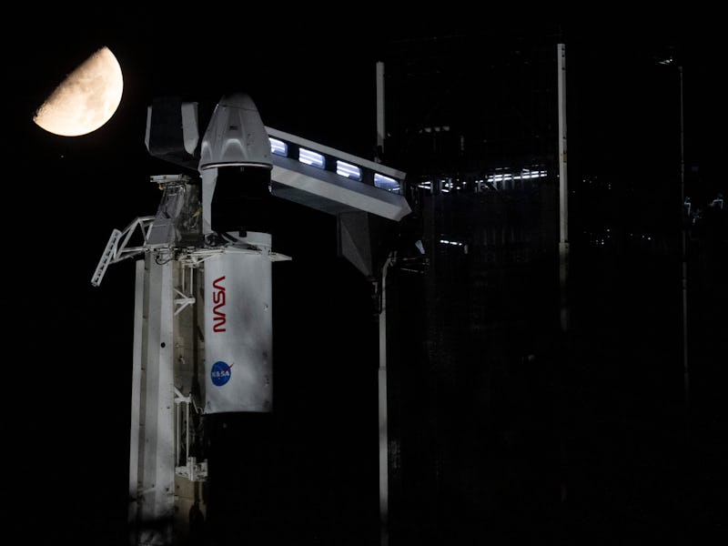 CAPE CANAVERAL, FLORIDA - AUGUST 24: In this handout image provided by NASA, the moon and the star A...
