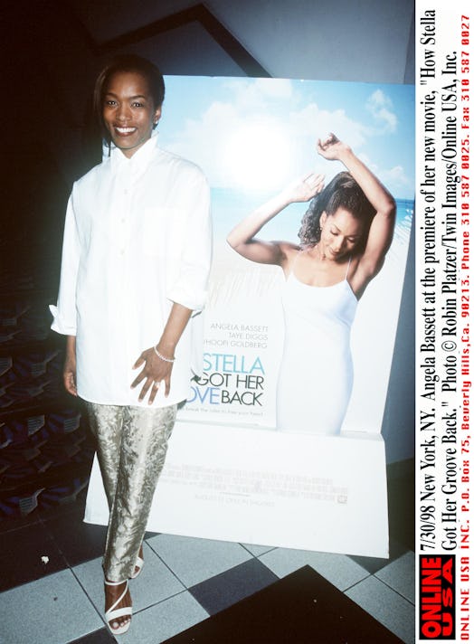 Angela Bassett At The Premiere Of “How Stella Got Her Groove Back."