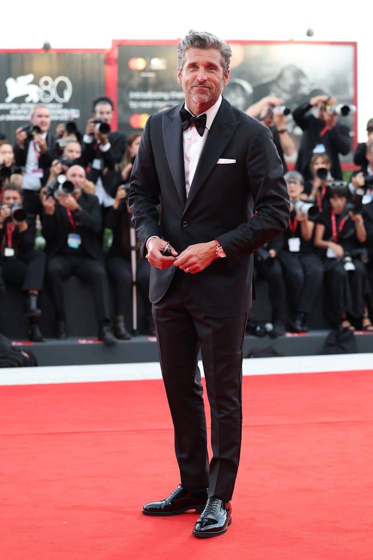 Patrick Dempsey attends a red carpet for the movie "Ferrari" at the 80th Venice International Film F...