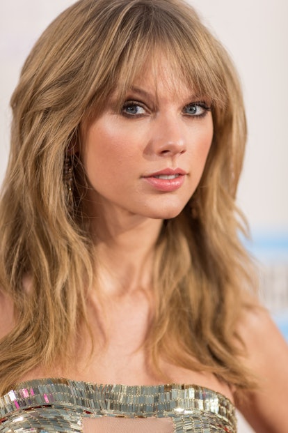 Taylor Swift long wispy bangs