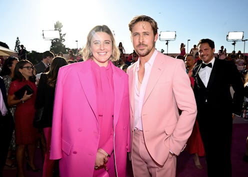 Greta Gerwig and Ryan Gosling at the premiere of "Barbie" held at Shrine Auditorium and Expo Hall on...