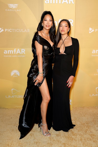 Kimora Lee Simmons and Ming Lee Simmons attend amfAR Gala Los Angeles 2022 at Pacific Design Center ...