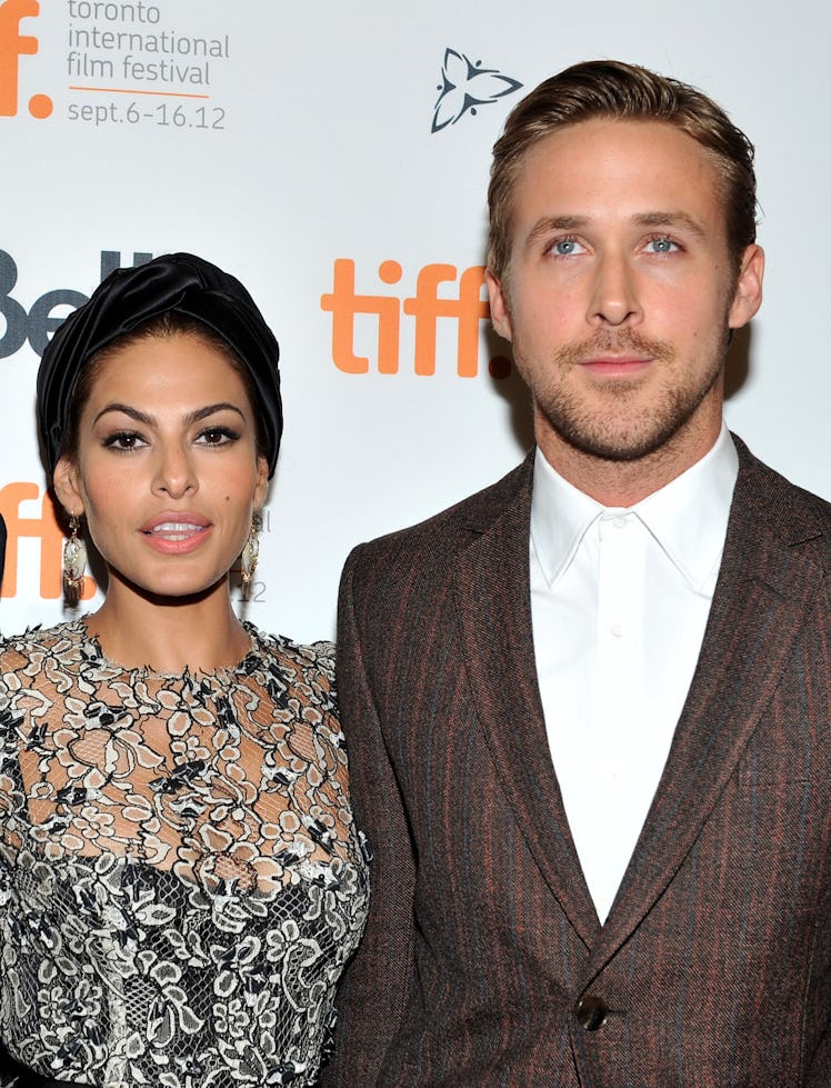 Actors Eva Mendes and Ryan Gosling attend "The Place Beyond The Pines" premiere in 2012. The couple ...