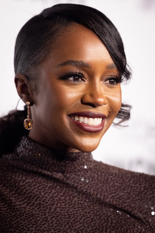 Aja Naomi King low ponytail at L'Oreal Paris' 'Women of Worth' 2022