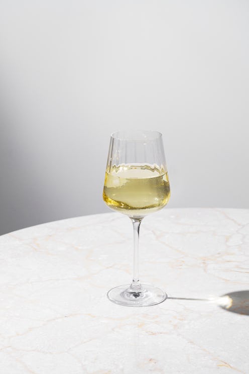 glass of Chadonnay wine