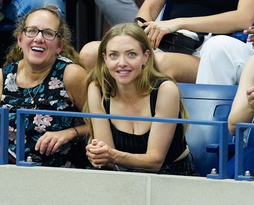 NEW YORK, NEW YORK - SEPTEMBER 09: Amanda Seyfried is seen at the Final game with Coco Gauff vs. Ary...