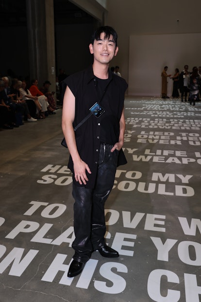 NEW YORK, NEW YORK - SEPTEMBER 08: Eric Nam attends the Helmut Lang fashion show during New York Fas...