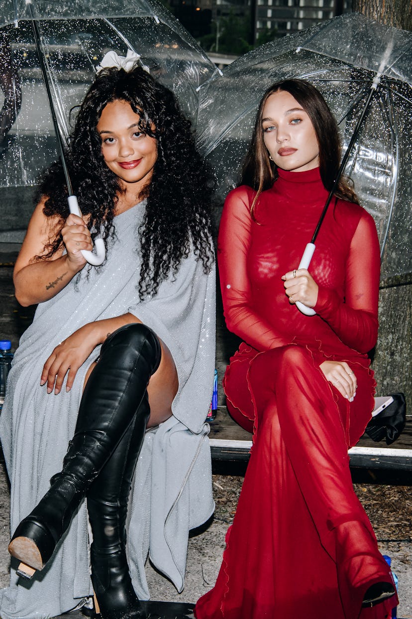 Kiersey Clemons and Maddie Ziegler at Prabal Gurung Spring 2024 Ready To Wear Fashion Show at Frankl...