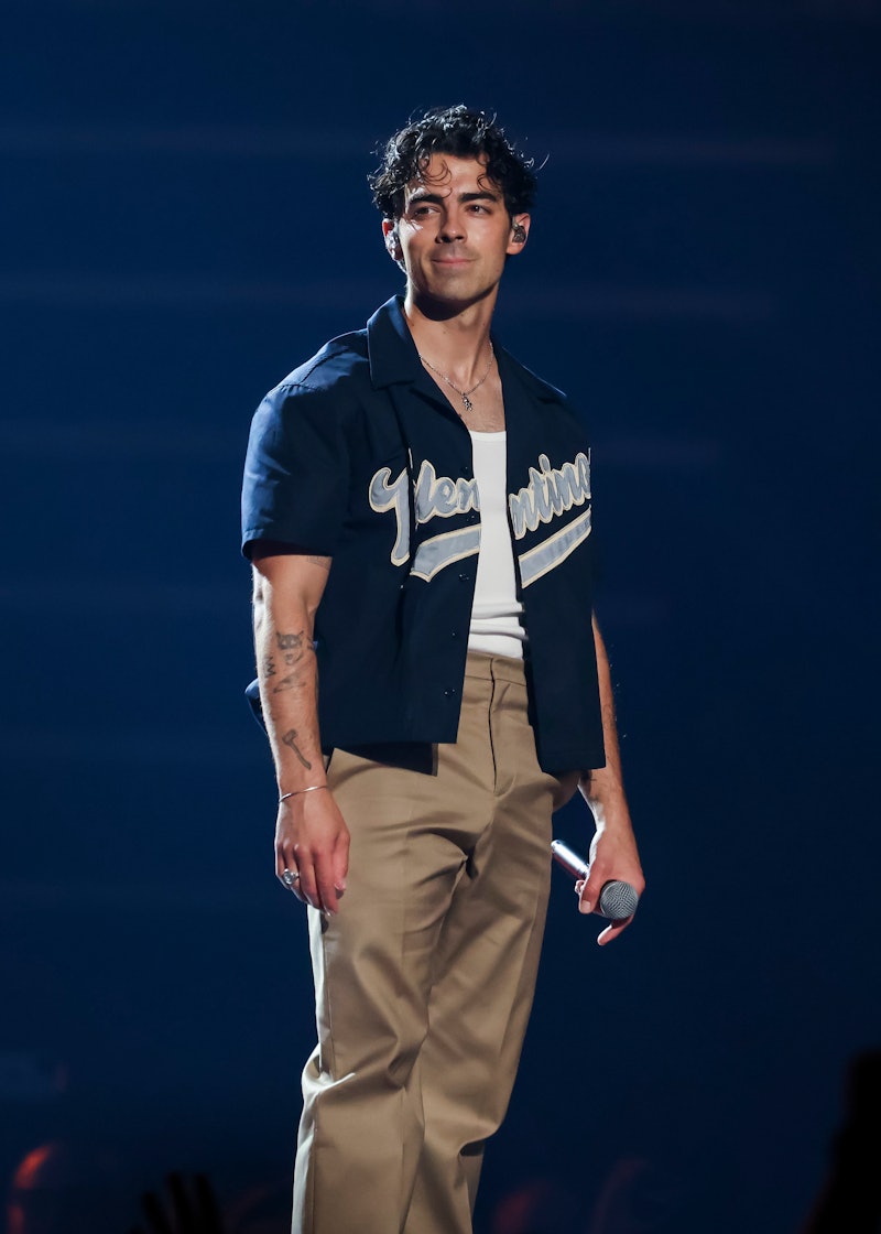 DETROIT, MICHIGAN - AUGUST 24: Joe Jonas performs onstage during Jonas Brothers “Five Albums, One Ni...