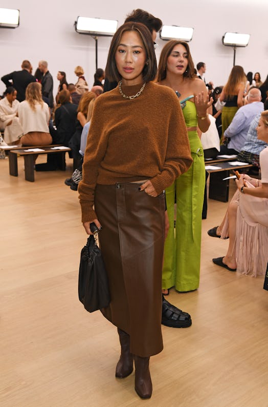 Aimee Song attends the Proenza Schouler SS24 front row during New York Fashion Week September 2023 o...