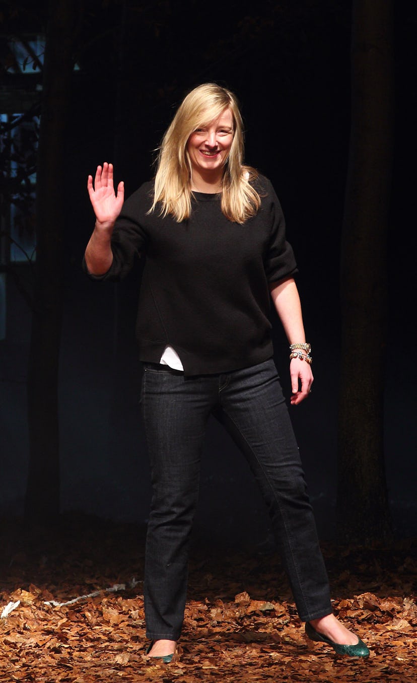 LONDON, ENGLAND - FEBRUARY 20: Sarah Burton at the McQ Alexander McQueen Autumn/Winter 2012 show at ...