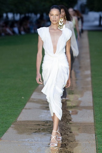 The Little White Dress Is Overshadowing LBDs for Spring, According To NYFW