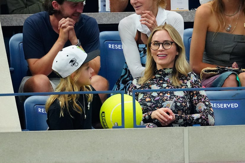Emily Blunt and John Krasinski took their daughters to the US Open.