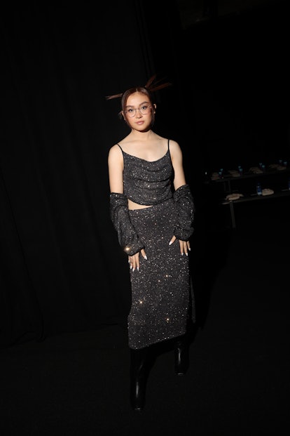 Anna Cathcart at Altuzarra Spring 2024 Ready To Wear Fashion Show held at the New York Public Librar...