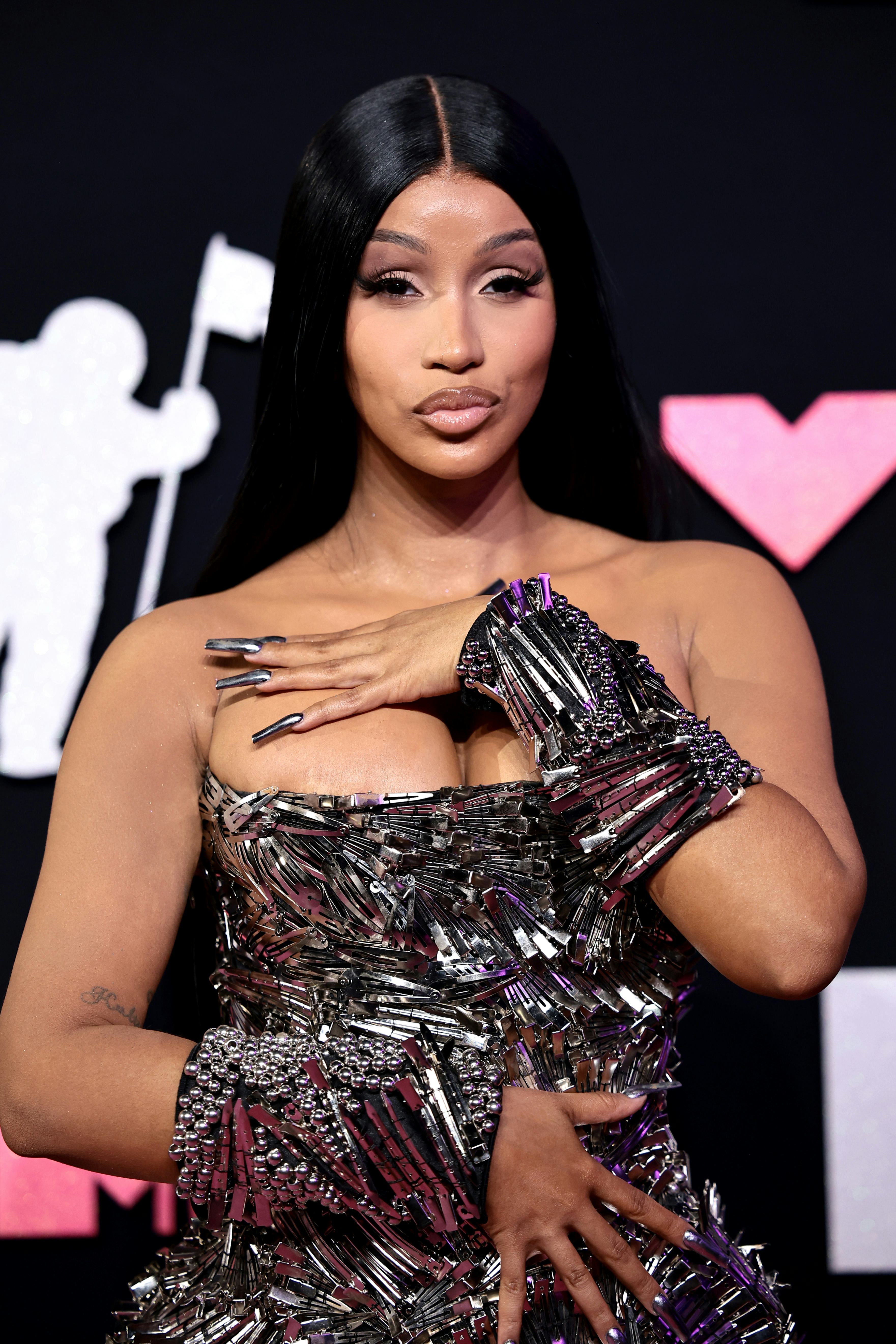 Cardi B attends the 2023 MTV Video Music Awards.